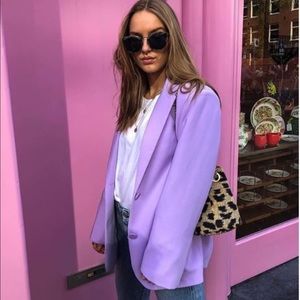 Storets sienna boyfriend blazer candy color purple